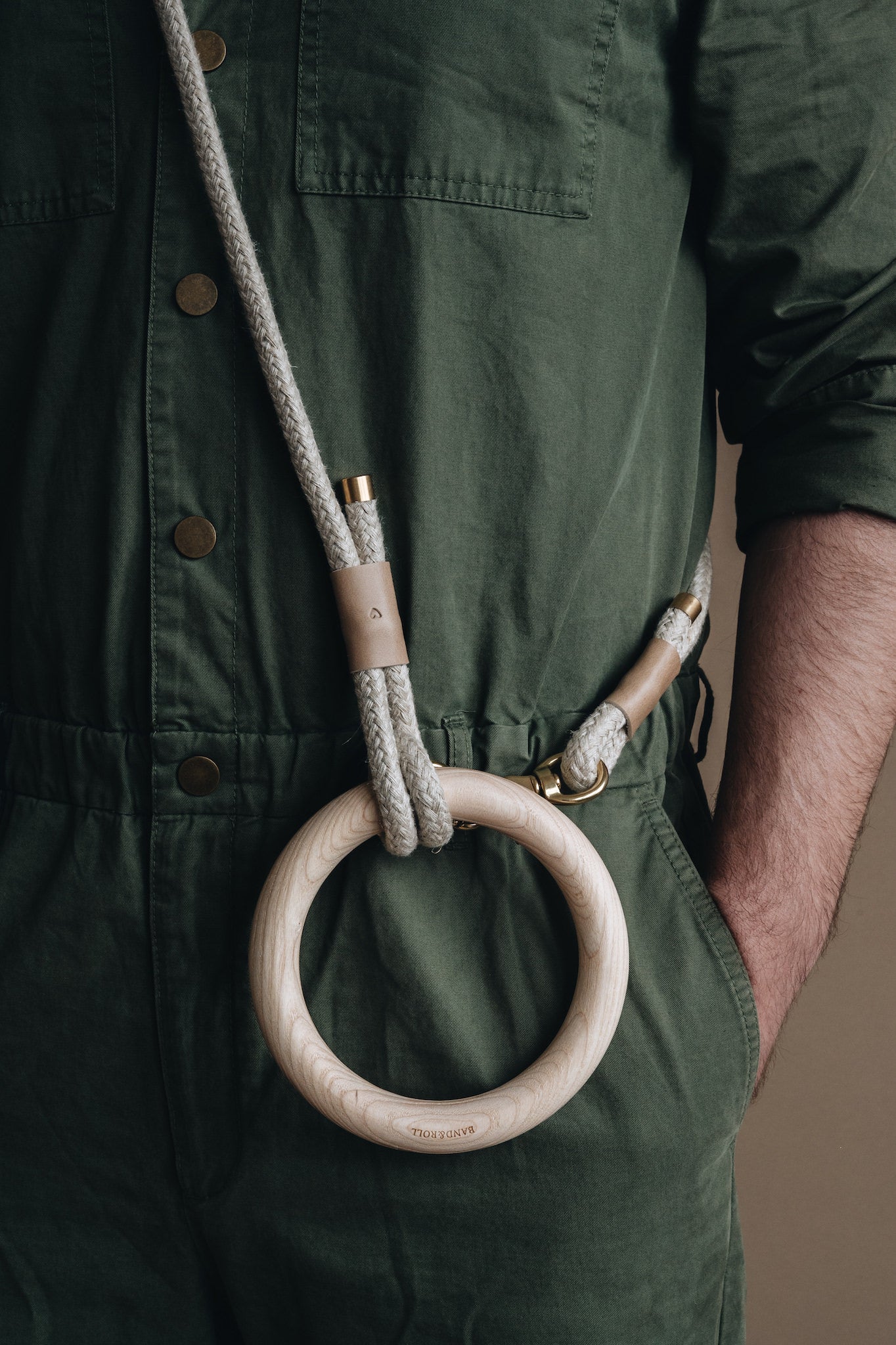 ECO-FRIENDLY ROPE LEASH. ASH