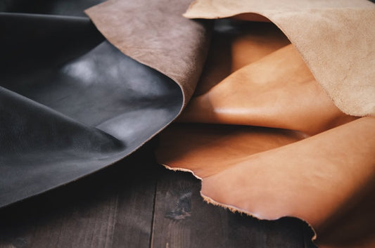 THE LEATHER WE USE CREATING OUR GOODS.