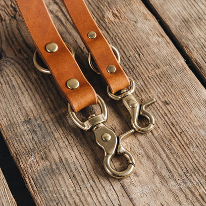 CROSSBODY LEATHER LEASH. LASSO AIR